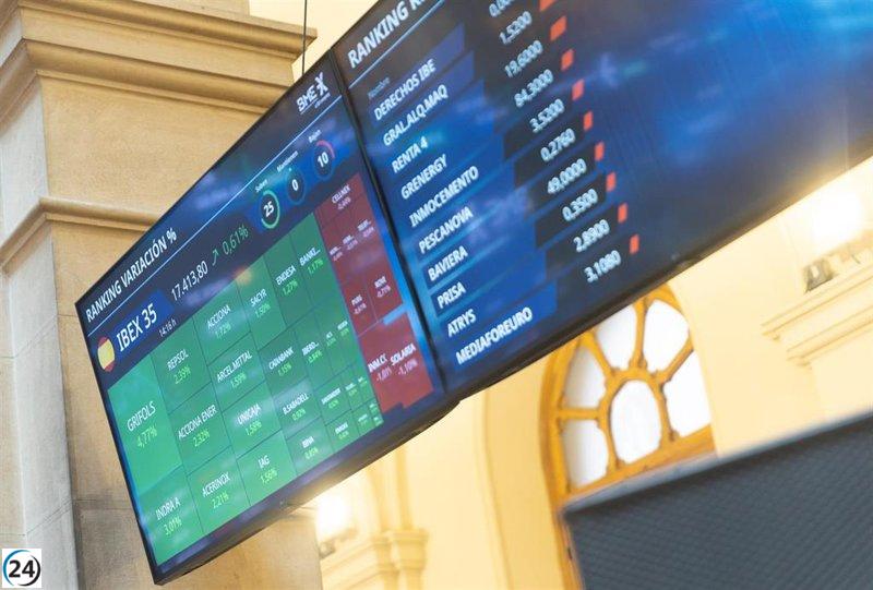 El Ibex 35 cierra a la baja con una caída del 0,4%, aunque se aferra a los 18.100 puntos.