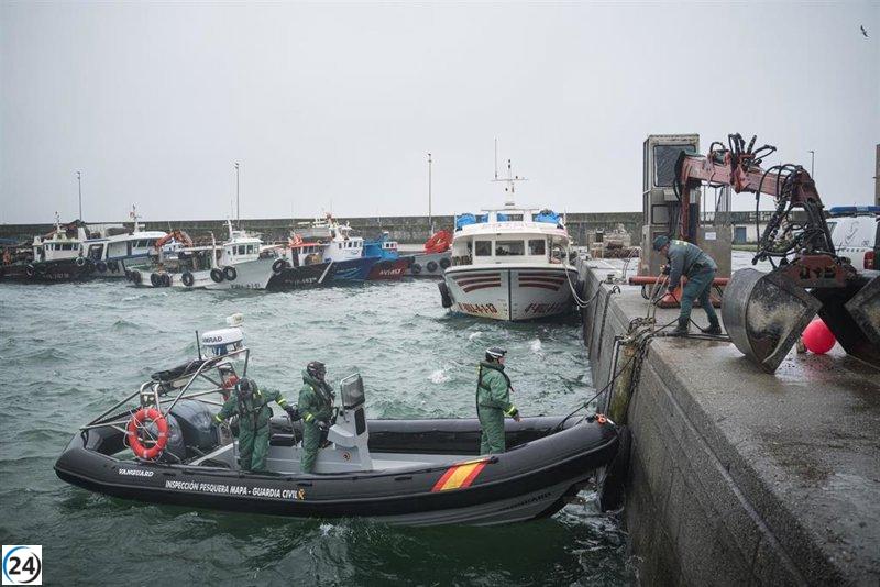 Investigan hundimiento de barco en O Grove por presunta implicación en tráfico de drogas con combustible en mal estado.