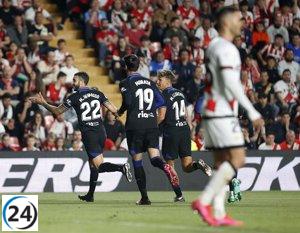 El Atlético gana en Vallecas de manera consecutiva.