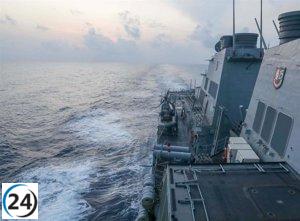 Un destructor estadounidense defiende la libertad de navegación en el mar de China Meridional.