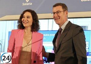Feijóo promete a Ayuso más plazas MIR y ayuda para atraer inversiones si llega a Moncloa.