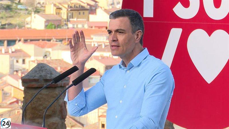La liga del PSOE el 28M, según Sánchez, es de gestión frente a la de ruido de la derecha y ultraderecha.