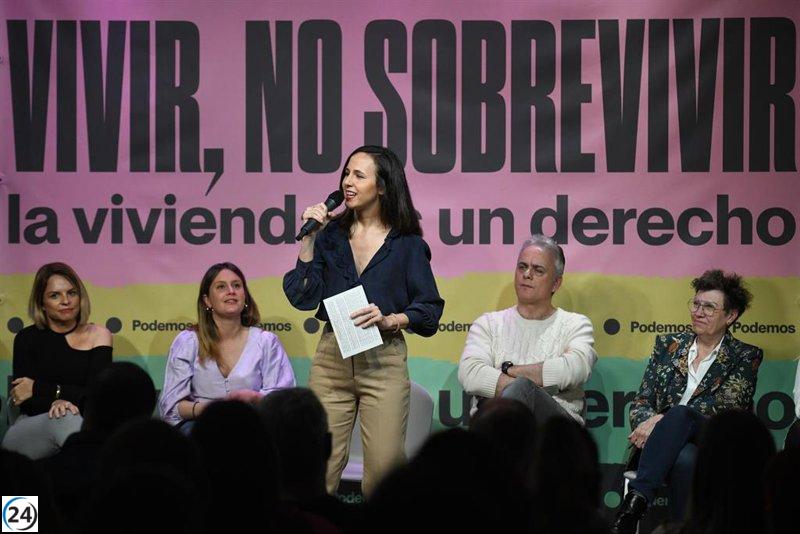 Podemos promueve ley para cambiar hipotecas a tipo fijo gratis por aumento del Euríbor.
