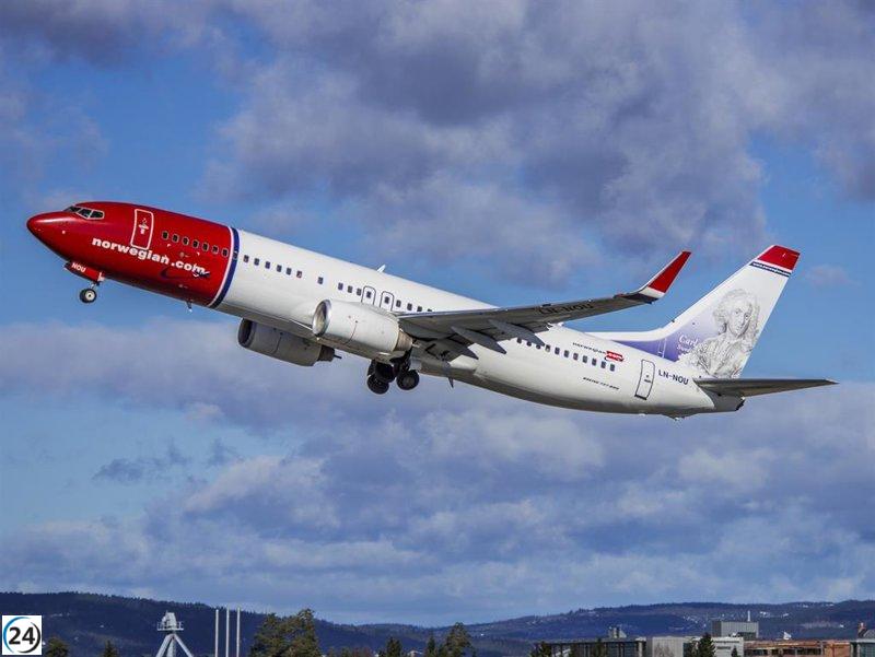 Norwegian transporta 1,5 millones de pasajeros en marzo, un incremento del 60%.
