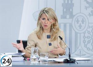 Yolanda Díaz apoya la reforma de la Ley del 'solo sí es sí' junto a Unidas Podemos.