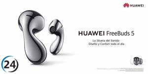 Huawei lanza auriculares FreeBuds 5 con diseño innovador y mayor duración de batería.