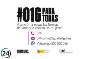 Más de 9.300 consultas en servicios de atención a víctimas de violencia machista en febrero.