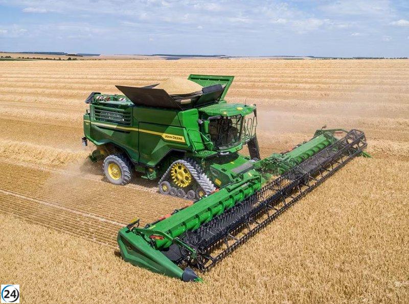 John Deere lanza su cosechadora X9 1100 de alto rendimiento en España.