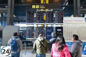 El número de pasajeros aéreos aumenta un tercio en febrero, superando los 3 millones.