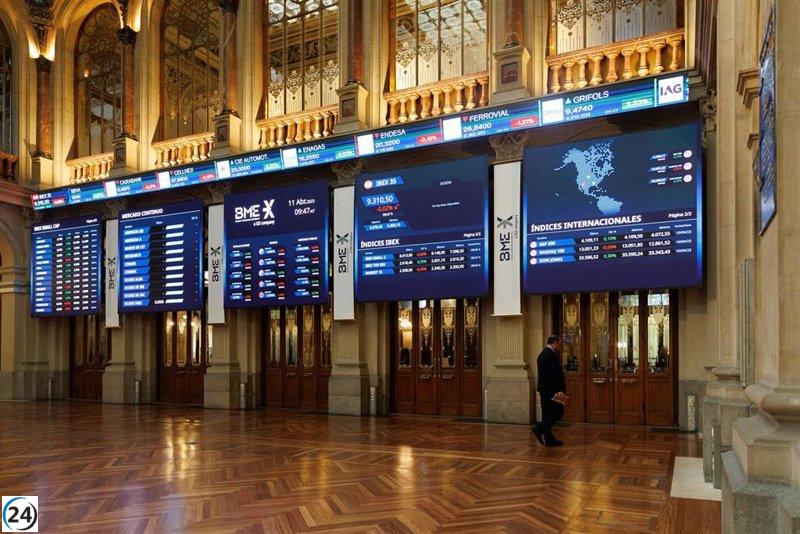 El Ibex 35 sube un 0,3% y supera los 9.300 puntos al cierre.