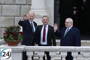 Biden pide a Reino Unido estrechar lazos con Irlanda en discurso ante Parlamento irlandés.