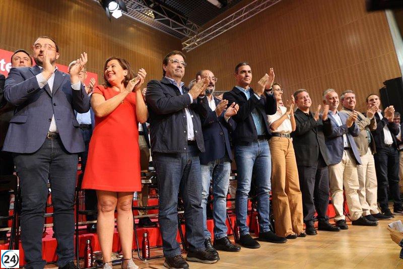 Barones del PSOE, incluyendo a Page, Armengol e Illa, ausentes en Convención Municipal en Valencia.
