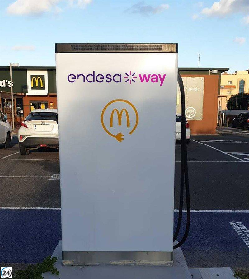 McDonald's y Endesa alcanzan 200 puntos de recarga en restaurantes.