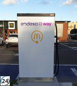 McDonald's y Endesa alcanzan 200 puntos de recarga en restaurantes.