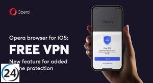 Opera presenta VPN gratuita en su navegador para dispositivos iOS.