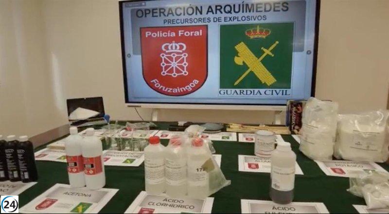 Desmantelan laboratorio clandestino de explosivos en Pamplona.