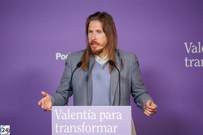 Podemos pide a Díaz colaboración para alcanzar acuerdo y unidad.