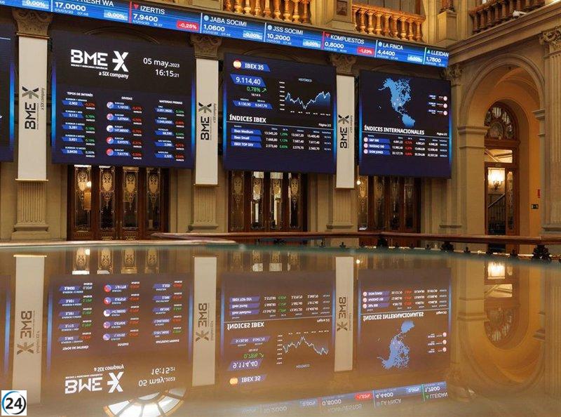 El Ibex sube un 0,16% mientras que Telefónica cae un 4,5%.