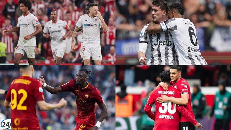 Cuatro finalistas en la contienda por la Liga Europa.