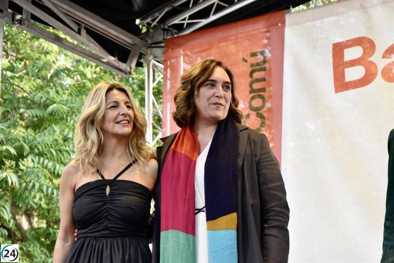 Yolanda Díaz pide el apoyo de votantes socialistas para Colau ante posible pacto de Collboni y Trias.