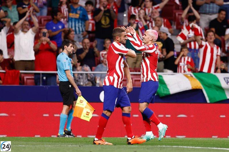 El Atlético se aferra al subcampeonato tras vencer a la Real Sociedad.