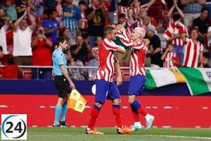 El Atlético se aferra al subcampeonato tras vencer a la Real Sociedad.