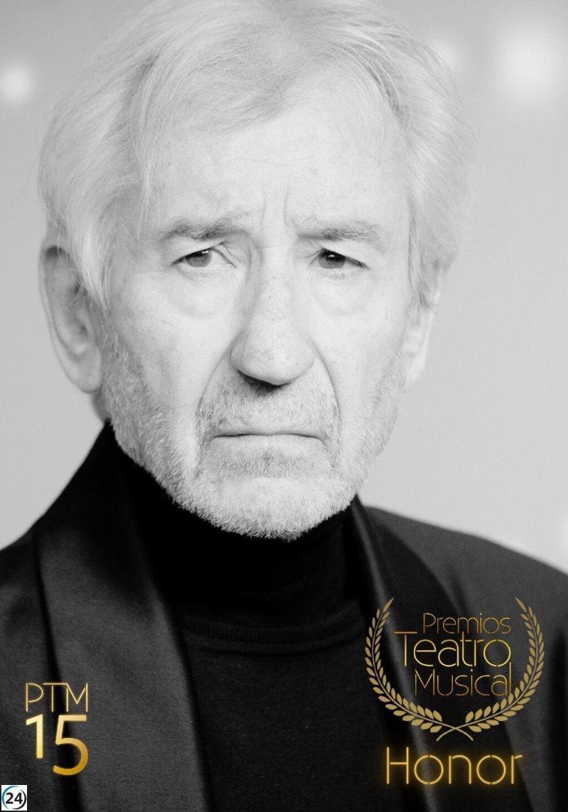 José Sacristán recibe premio de la industria de los musicales.