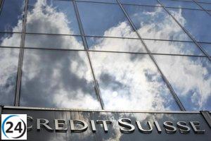 Credit Suisse no cumple los criterios de cotización de la Bolsa de Nueva York.