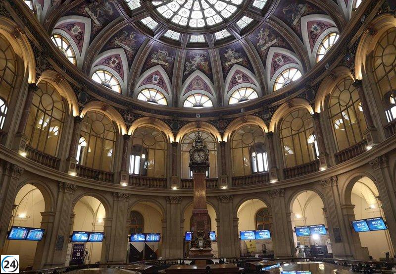 El índice bursátil Ibex 35 se tambalea a 9.100 puntos con caída del 0,75%.