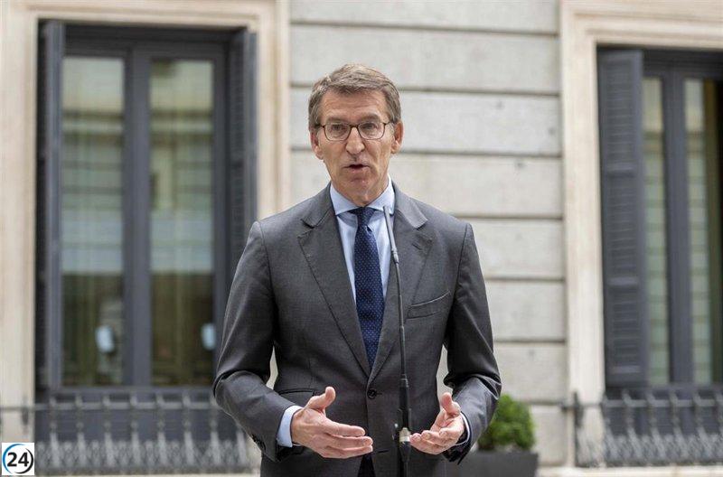 Feijóo critica al PNV por compartir gobierno con el PSE-EE pese al gesto del PP para detener a Bildu.