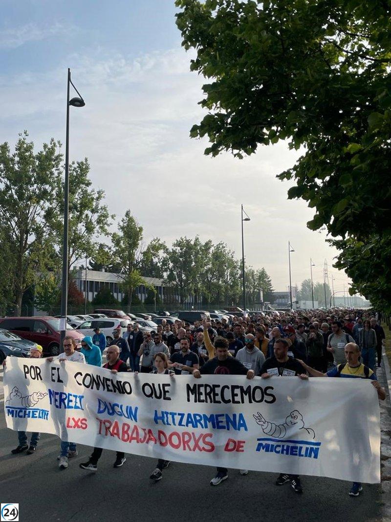 La huelga de Michelin detiene producción en la planta de Vitoria.
