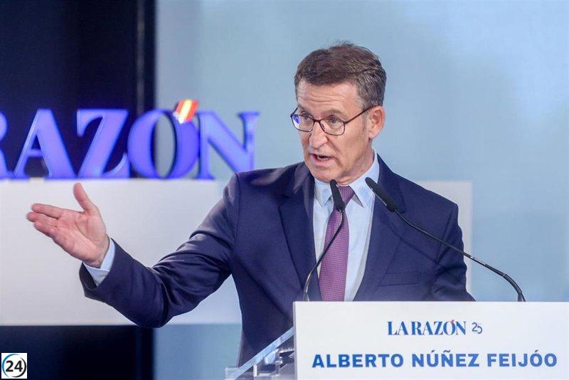 Feijóo advierte a Vox que negar el Gobierno al PP en Murcia resultará en una derrota electoral.