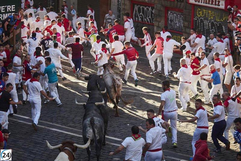 Cinco hospitalizados tras el último encierro de Sanfermines, sin heridos por asta