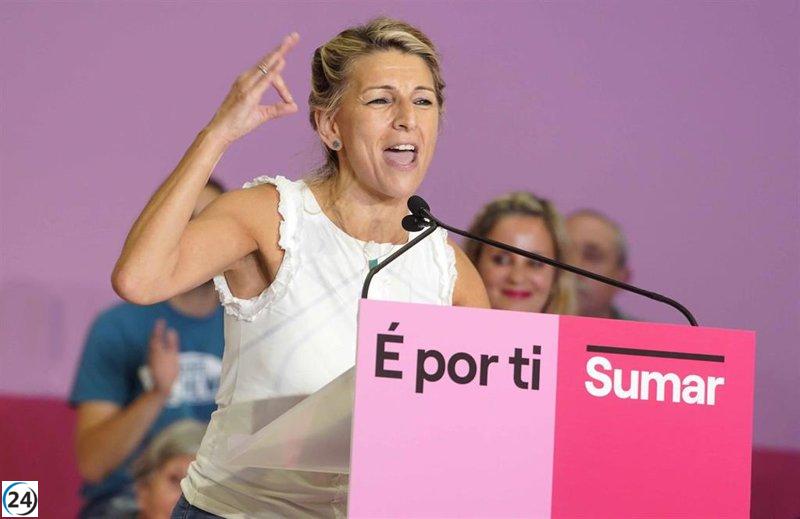 Díaz insta a la movilización contra Feijóo y su plan de recortes y conexiones preocupantes con Marcial Dorado.
