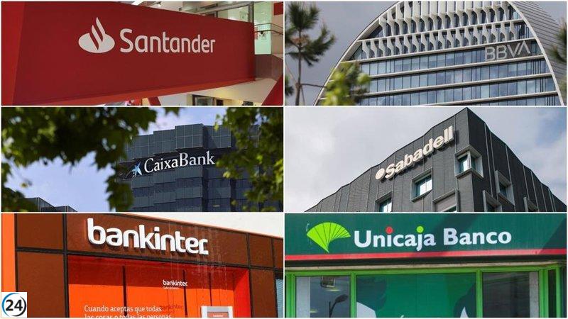 Beneficios de la gran banca suben un 20% en primer semestre a 12.385 millones de euros