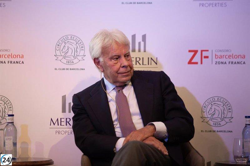 Felipe González asegura que la amnistía culpabilizaría a la democracia española por los hechos en Cataluña.