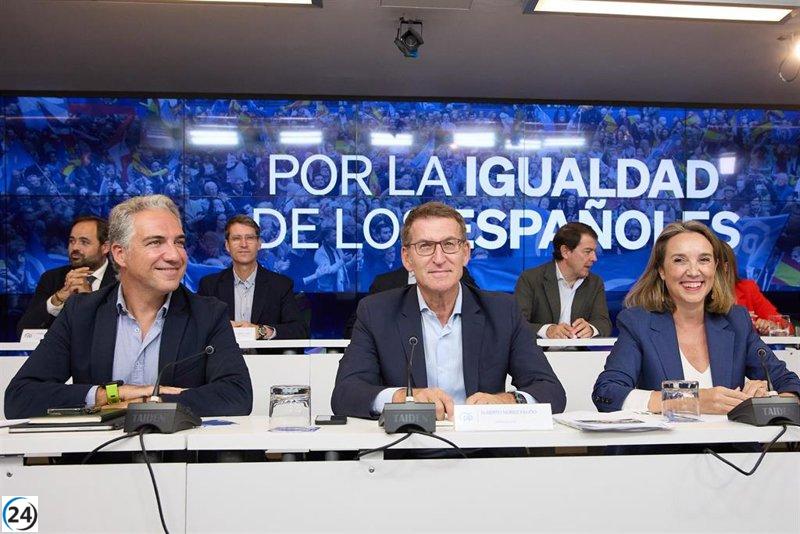 Partidarios del PP instan a Feijóo a reconsiderar su postura sobre la amnistía y advierten sobre el peligro de un acto durante la investidura.