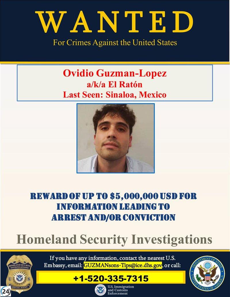 Ovidio Guzmán, hijo del Chapo, es extraditado a EEUU para enfrentar cargos por narcotráfico