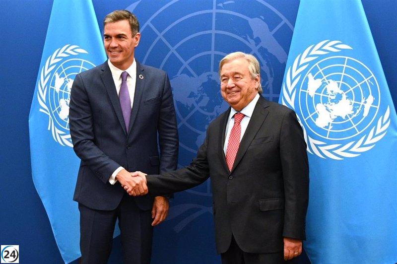 Sánchez expresa respaldo a los esfuerzos de De Mistura en conversación con Guterres sobre el Sáhara