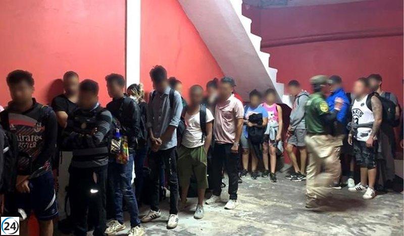 Hotel en Veracruz alberga a 133 migrantes de distintos países con la supervisión del Gobierno Mexicano.
