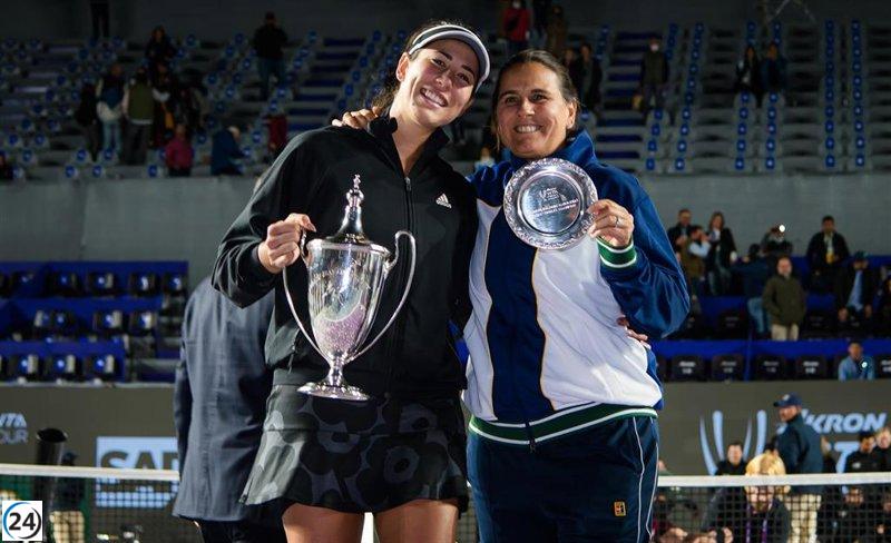 Conchita Martínez defiende la necesidad y prioridad de Garbiñe Muguruza para cuidar de sí misma.