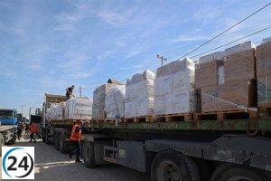 La OCHA celebra histórica entrega de suministros a Gaza, reabriendo el paso de Rafá.