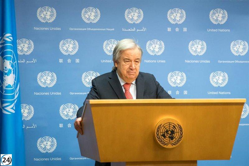 Guterres expresa su pesar por la pérdida de 89 vidas en la UNRWA debido a los ataques de Israel en Gaza.
