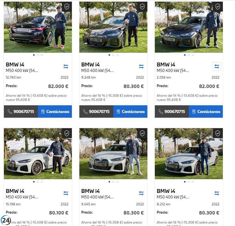 BMW ofrece descuentos especiales en la venta de automóviles pertenecientes a los jugadores del Real Madrid este mes de noviembre.