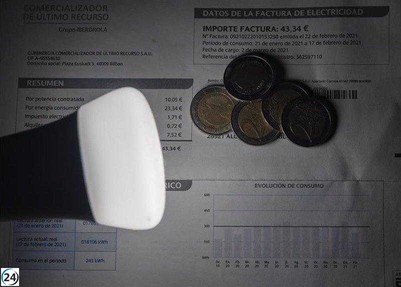 El precio de la electricidad se hunde este sábado un 84% y se sitúa en 8,73 euros/MWh.