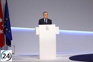 Florentino Pérez defiende la propiedad en peligro ante la intervención de LaLiga.