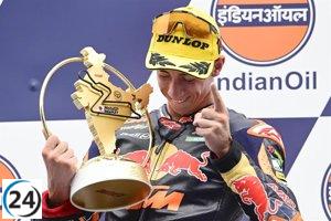 Pedro Acosta, el joven prodigio, se corona como campeón mundial de Moto2