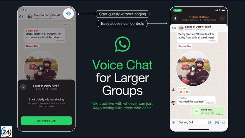 WhatsApp revoluciona la comunicación grupal con sus nuevas llamadas de voz para grupos numerosos