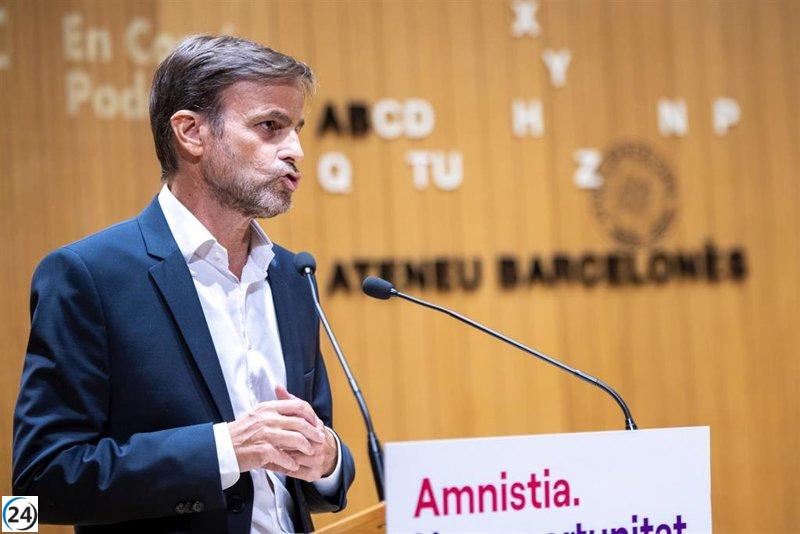 Asens afirma haber experimentado una sensación de vigilancia durante su recorrido junto a Díaz a Bruselas para encontrarse con Puigdemont.