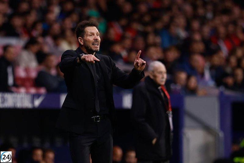Simeone: La pérdida de confianza de los jugadores en mí sería motivo de reflexión sobre mi continuidad en el Atlético.
